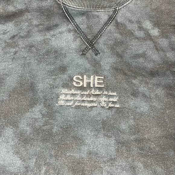 Darc Sport She Green Pullover Cropped Crewneck Women’s Sz S Preowned - Picture 2 of 5